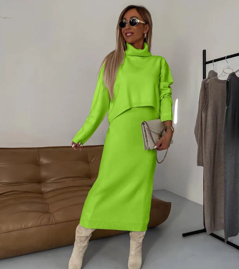 Elegant Two-Piece Knitwear Ensemble