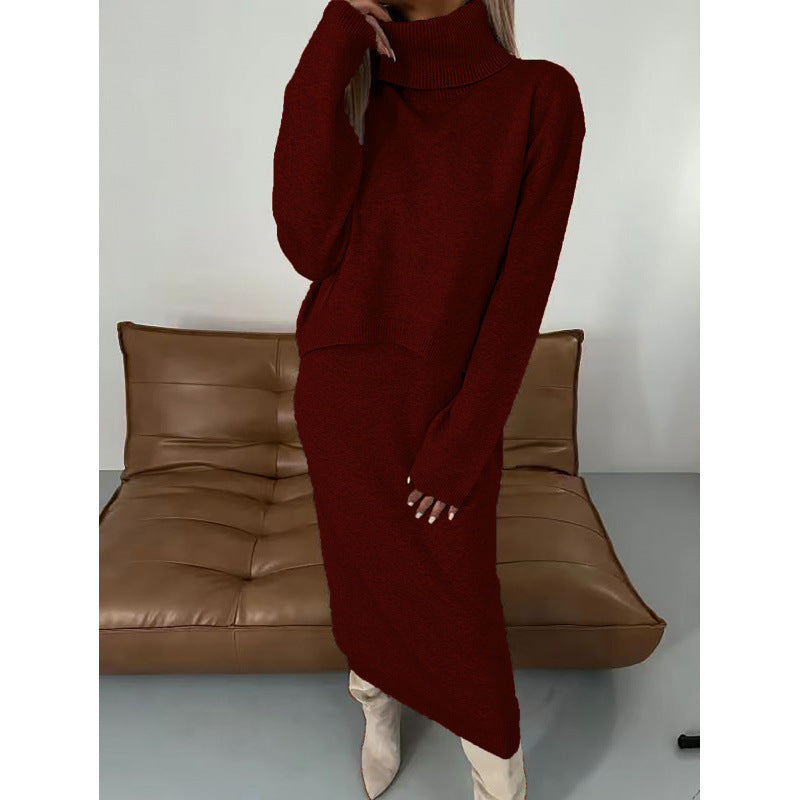 Elegant Two-Piece Knitwear Ensemble