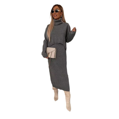 Elegant Two-Piece Knitwear Ensemble